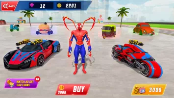 Spider Robot Hero Car Games