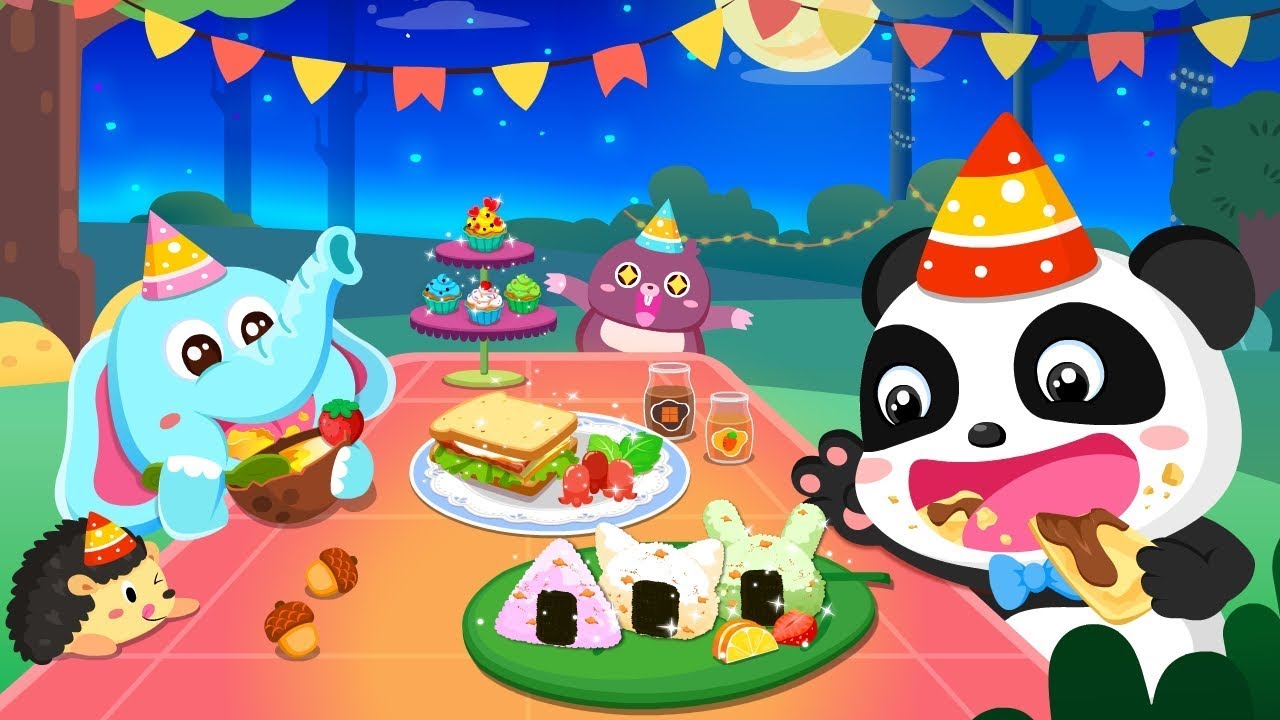 Baby Panda's Forest Feast - Party Fun | Cooking Game | Kids Games | Gameplay Video | BabyBus