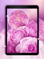 Rose Clock Live Wallpaper