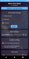 Moon Over Water Live Wallpaper