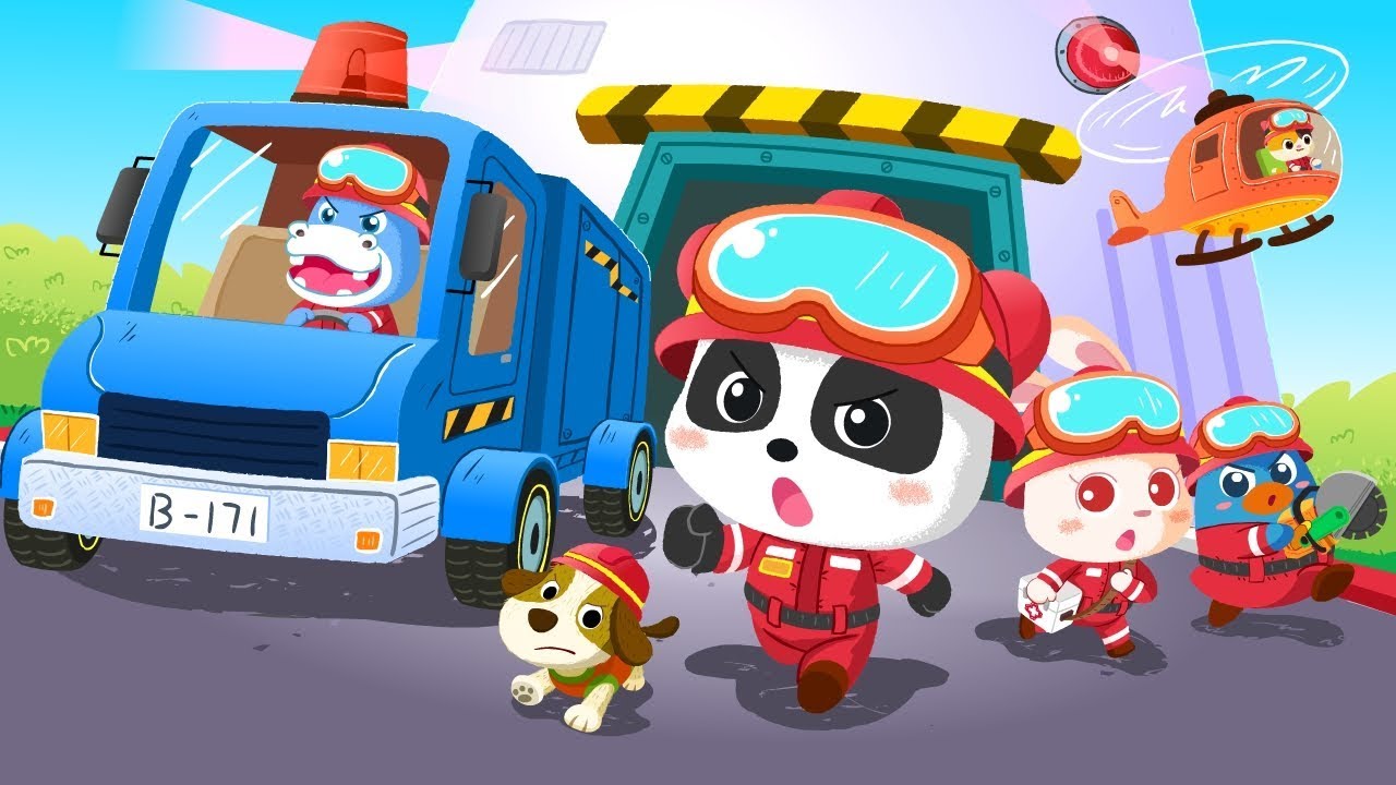 Little Panda's Earthquake Rescue | Play Safe | Kids Games | Game Trailer | Kids Cartoon  | BabyBus