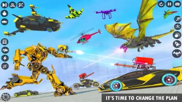 Dragon Robot Police Car Games