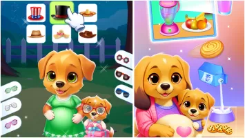 newborn babyshower - dog game