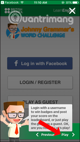 Johnny Grammar’s Word Challenge