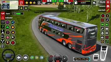 US Bus driving bus Driver 3D