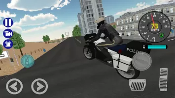 Police Motorbike Road Rider