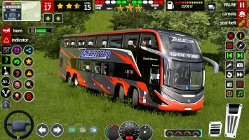 US Bus driving bus Driver 3D