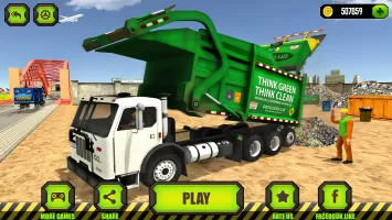 Trash Dump Truck Driver Game