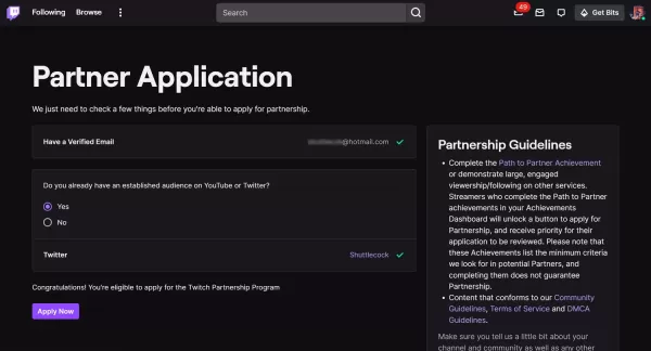 How to Get Verified on Twitch？