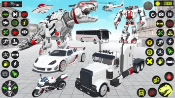 Dino Transform Robot Car Game