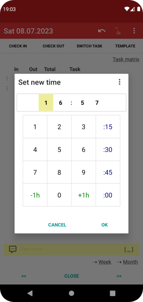 Time Recording - Timesheet App