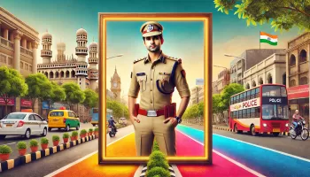 Men Police Suit Lyrical Editor