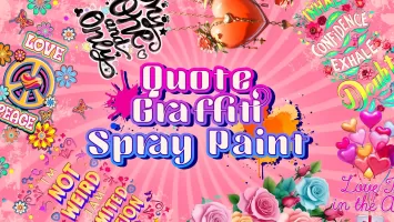 Graffiti Quote Color by number