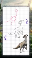 How to draw dinosaurs by steps