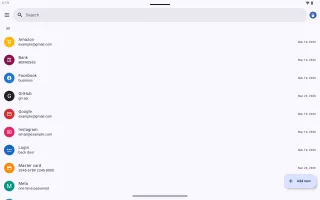My Passwords