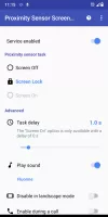 Proximity Sensor Screen Lock