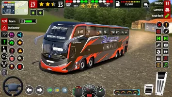 US Bus driving bus Driver 3D