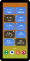 World Clock Time Zones Widget