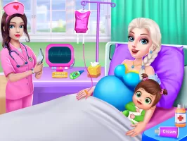 Ice Princess Mom and Baby Game