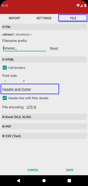 Time Recording - Timesheet App