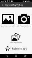 Censored tags stickers
