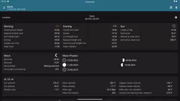 Sun Position, Sunrise & Sunset