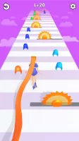 LongHair Girl Runner Hair 3D