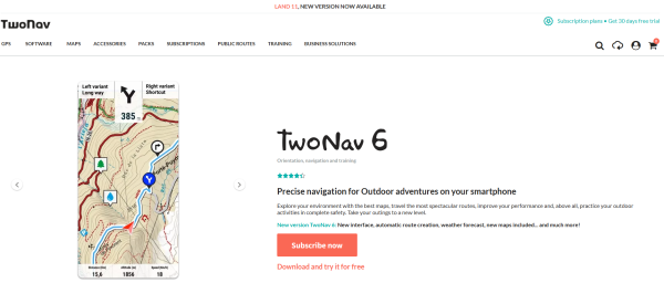 TwoNav 6: Routes and Maps