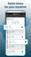 Qibla Compass with Salah Time