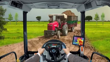 Farming Game : Tractor Trolley