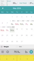 Weight Calendar