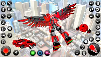Flying Hawk Robot Car Games