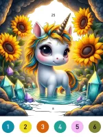 Fairytale Color by number game