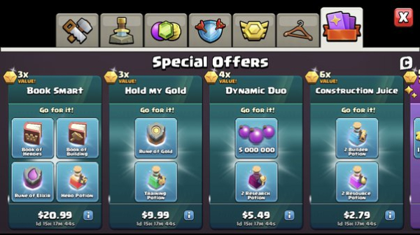 Guide to check available items in Clash of Clans