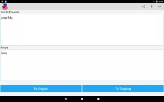 Tagalog English Translator