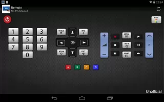 Remote for Samsung TV