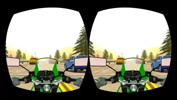 VR Highway Traffic Bike Racer