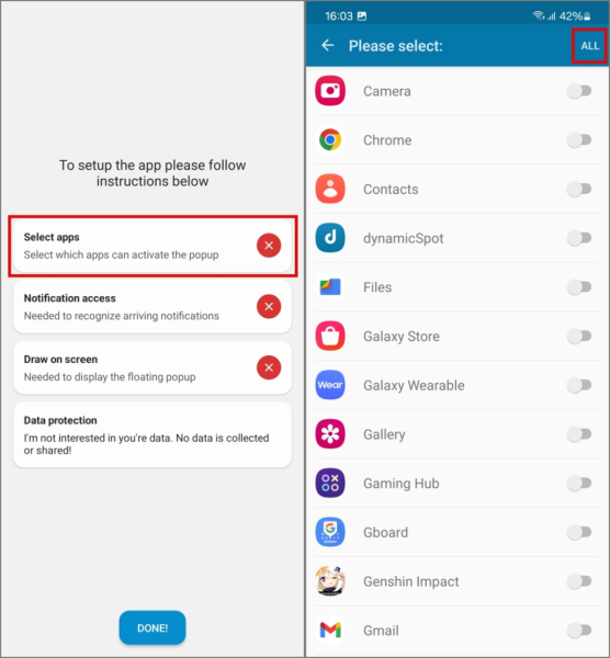 dynamicSpot a Dynamic Island
