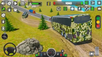 US Army Military Bus Driving