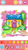 Glitter House coloring for kid