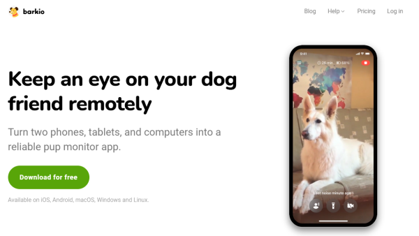 Barkio: Dog Monitor & Pet Cam