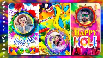 Happy Holi Photo Frame 2025