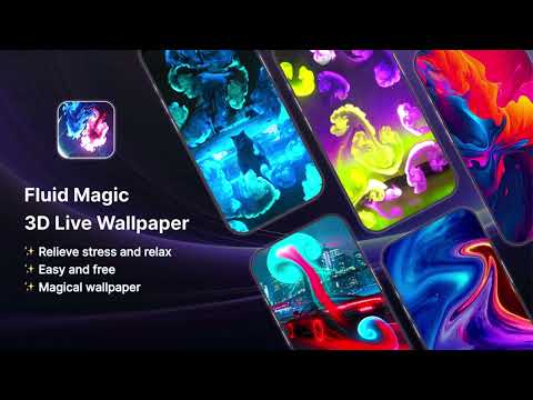 Fluid Magic: 3D Live Wallpaper - Colorful Fluid Simulation