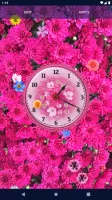 Flower Blossoms Spring Clock