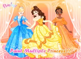 Princess Color by Number Game