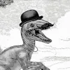 mustache raptor