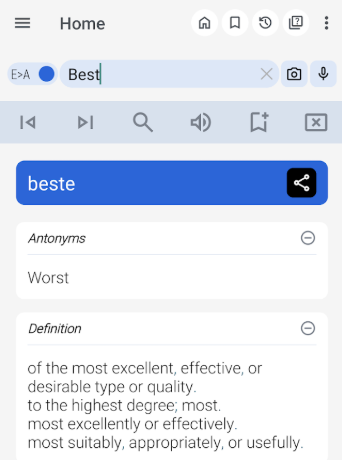 English Afrikaans Dictionary