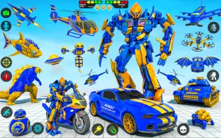 Multi Robot Car Transform Game