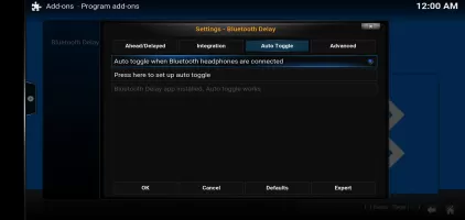 Bluetooth Delay for Kodi