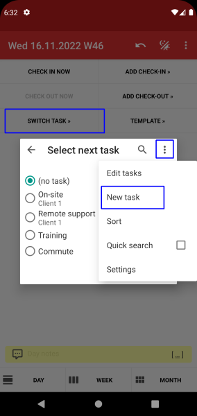 Time Recording - Timesheet App